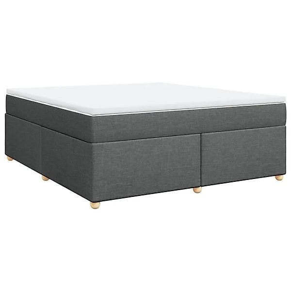 vidaXL Boxspringbett mit Matratze Dunkelgrau 180x200 cm Stoff 3285395 günstig online kaufen