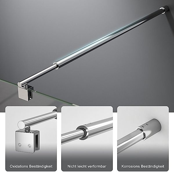 Boromal Duschwand-Stabilisationsstange für 5-10mm haltestange duschwand günstig online kaufen