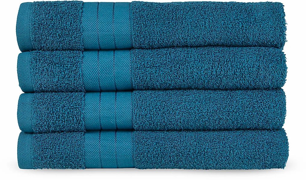 good morning Handtücher "Uni Good Morning" Baumwolle, Walkfrottee, Bordüre, günstig online kaufen