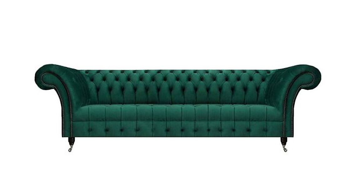 Xlmoebel Chesterfield-Sofa Designer Viersitzer Chesterfield Sofa aus dunkel günstig online kaufen