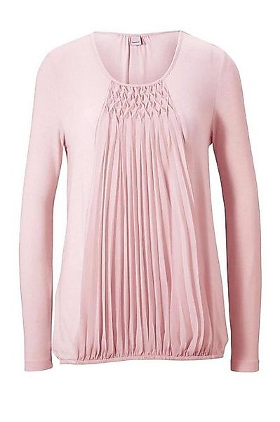 heine T-Shirt Heine Damen Jerseyshirt mit Chiffon, rosé günstig online kaufen