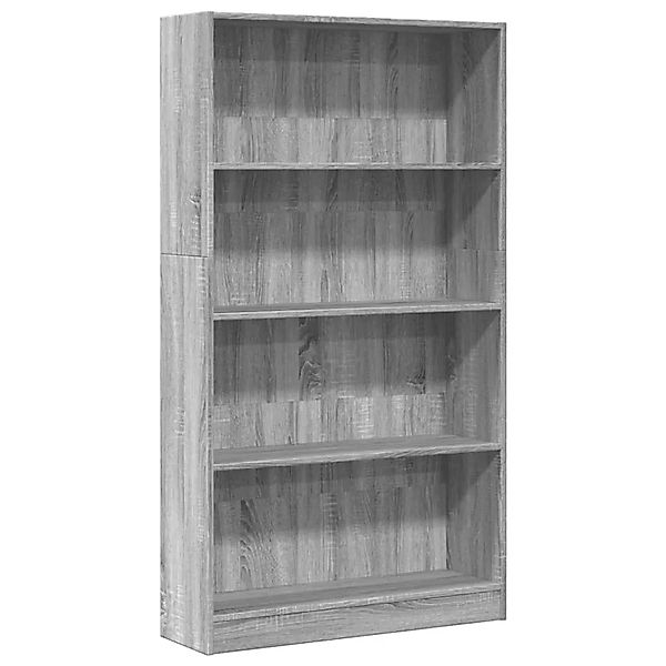 vidaXL Bücherregal Grau Sonoma 80x24x143 cm Holzwerkstoff 857849 günstig online kaufen