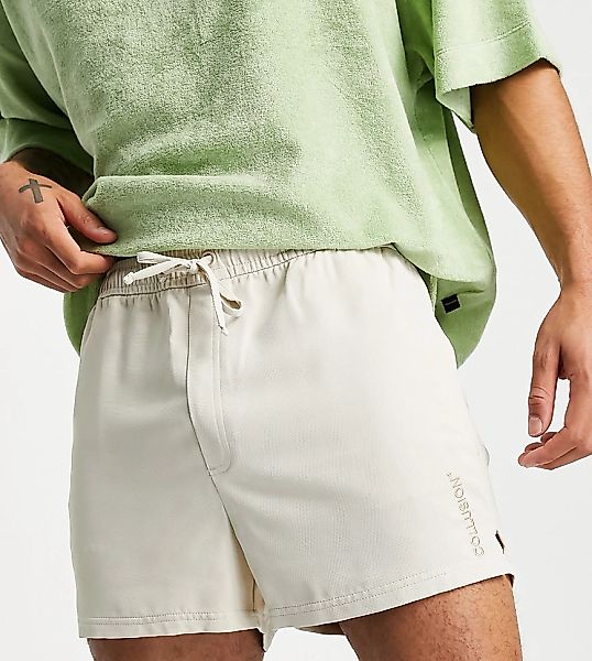 COLLUSION – Shorts mit Stickerei in Beige, Kombiteil-Neutral günstig online kaufen