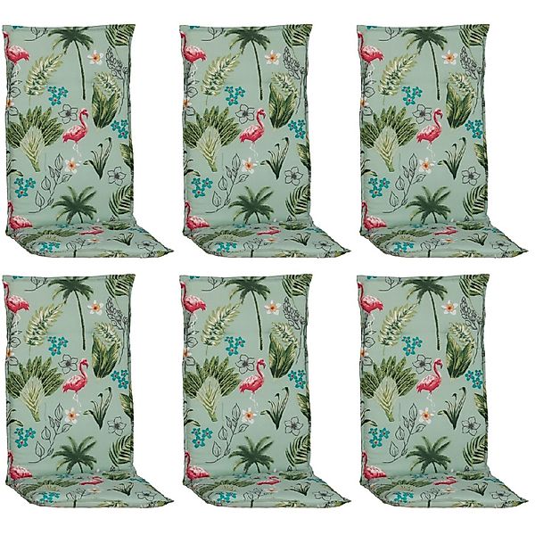 Beo Sitzauflage Hochlehner Genua 6er Set Flamingo Hellgrün günstig online kaufen