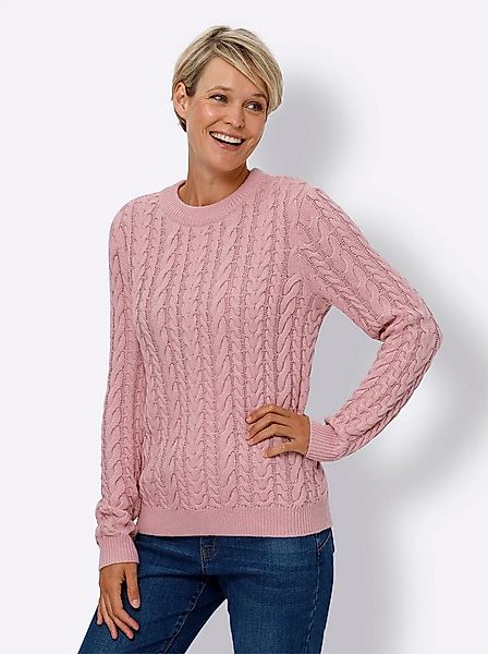 Sieh an! Strickpullover Langarm-Pullover Langarm Zopfmuster günstig online kaufen