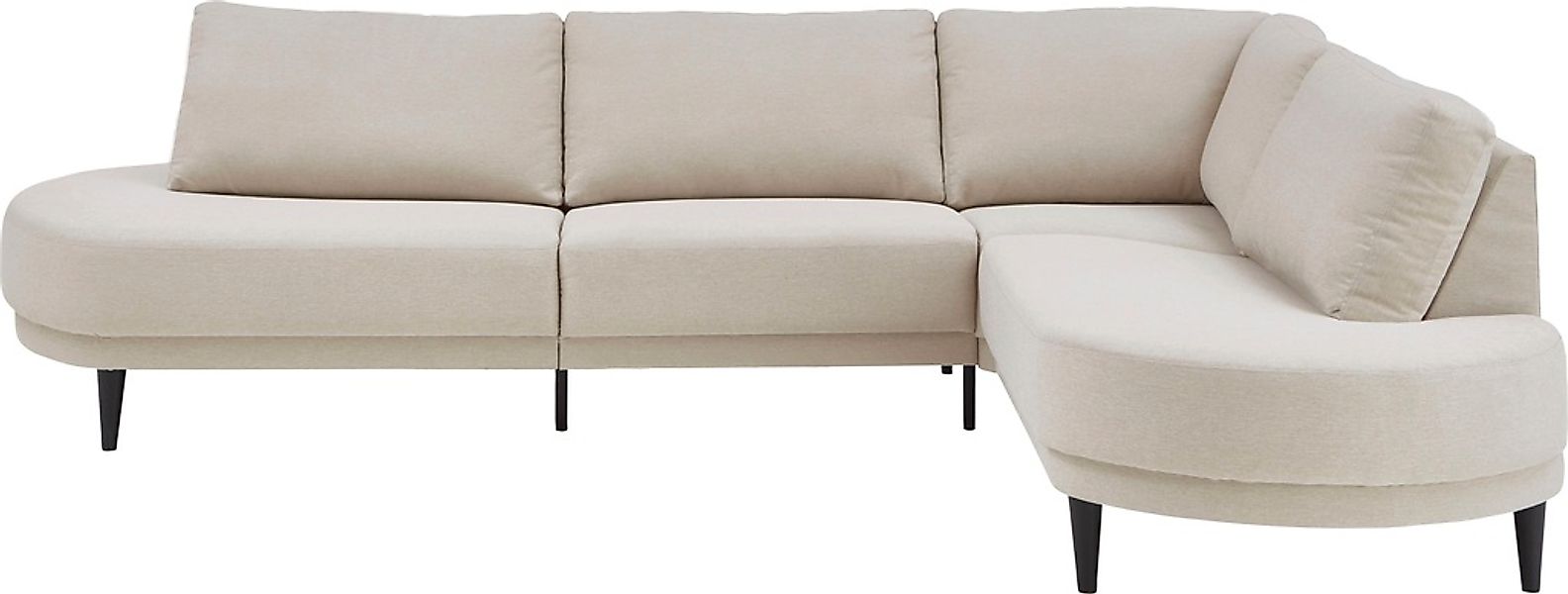ATLANTIC home collection Ecksofa "Ronny L-Form", mit Wellenunterfederung, r günstig online kaufen