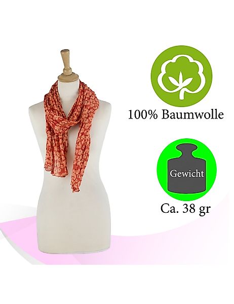 Sunsa Modeschal Sommer-Schal aus Baumwolle "Streublumen", günstig online kaufen