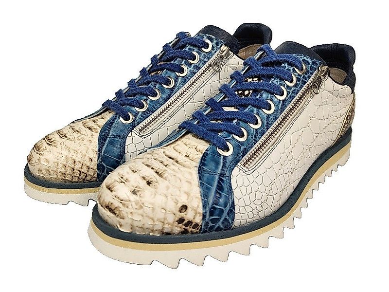 Lorenzi Lorenzi-16880-Tropea Latte Sneaker Reißverschluss, Kalbsleder, günstig online kaufen