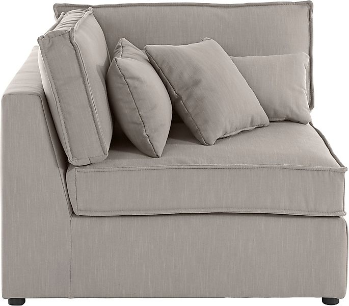 RAUM.ID Sofa-Eckelement "Florid", Teil eines Modulsofas, fester Sitzkomfort günstig online kaufen