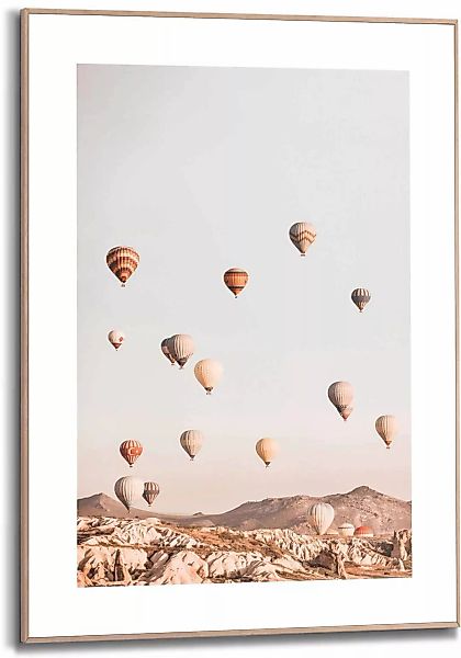 Reinders Bild "Gerahmtes Bild Heißluftballon Ballonfahrt - Kappadokien - Fr günstig online kaufen