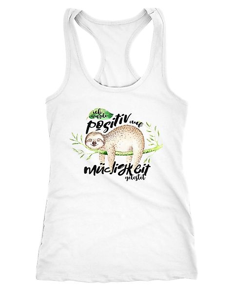 MoonWorks Tanktop Damen Tanktop Faultier Ich günstig online kaufen