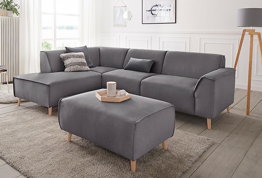 andas Ecksofa "Janek Scandic Design, elegant und zeitlos, L-Form", mit Fede günstig online kaufen