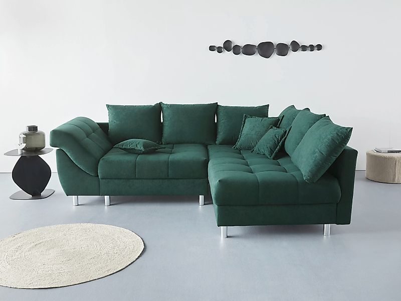 COLLECTION AB Ecksofa Joseli, mit Zier- und Rückenkissen, komfortable Schan günstig online kaufen