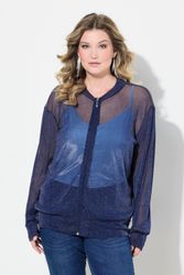 MIAMODA Kurzjacke Blouson Mesh mit Glitzer günstig online kaufen