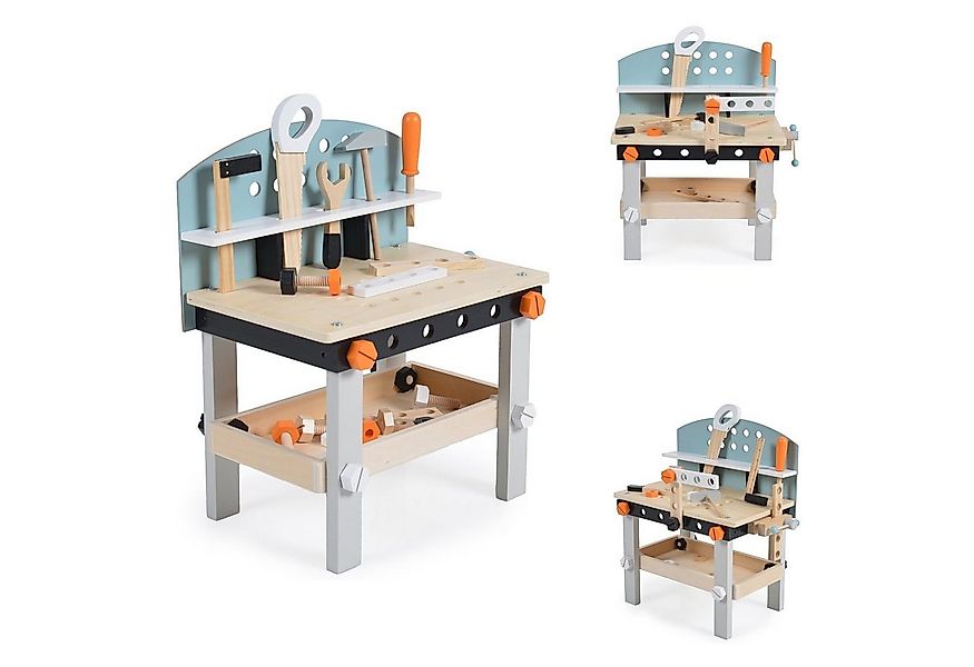 Moni Spielwerkzeug Kinderwerkbank 1176 Holz, Kinderwerkzeug, Säge, Hammer, günstig online kaufen
