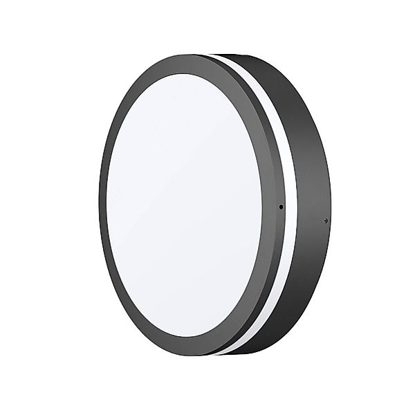 LED-Außenwandleuchte CMD 9084, anthrazit, Ø 25 cm, IP65 günstig online kaufen