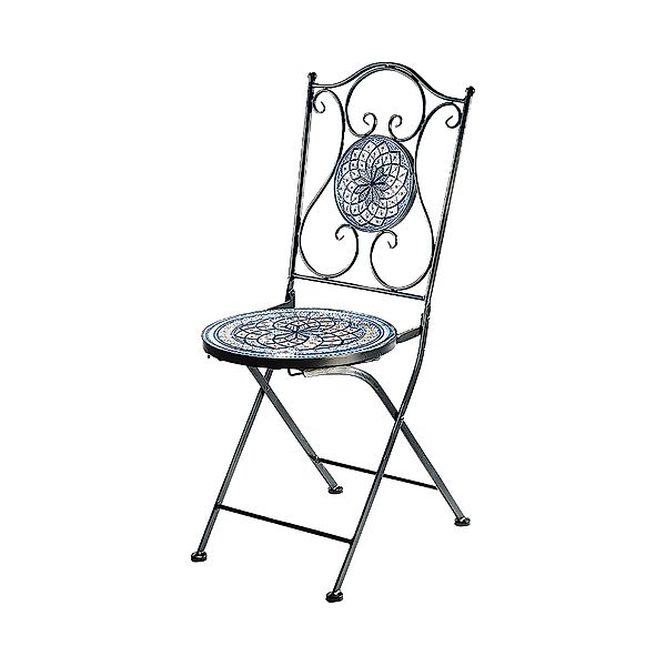 Kobolo 4-Fußstuhl Metallstuhl Dekostuhl - Mosaik günstig online kaufen