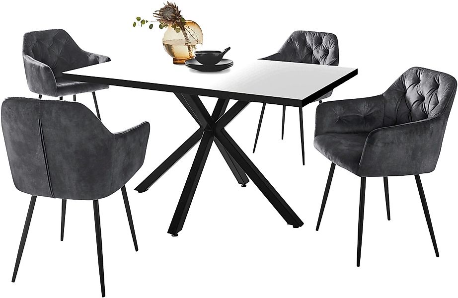 HELA Essgruppe CLEO Tischgruppe Bestseller, (Set, günstig online kaufen