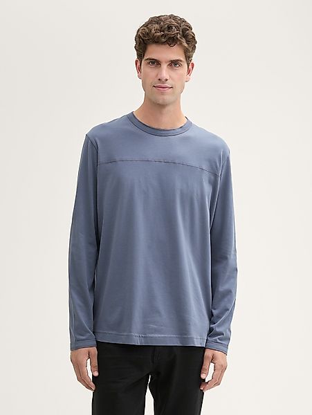TOM TAILOR Langarmshirt Langarmshirt mit Bio-Baumwolle günstig online kaufen