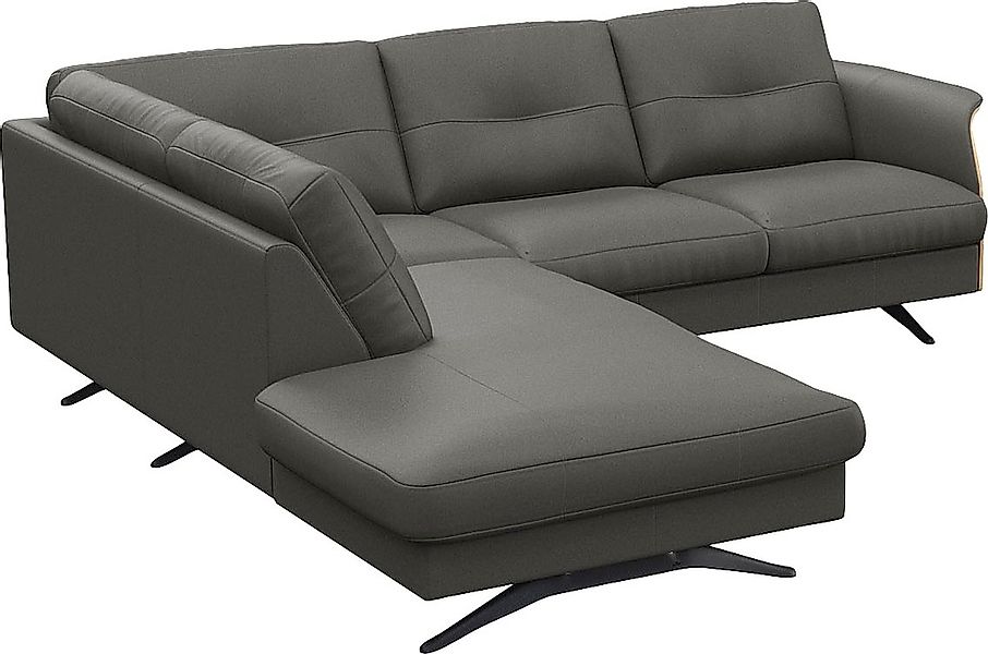 FLEXLUX Ecksofa »Glow, super bequem durch hochwertigem Sitzaufbau mit Feder günstig online kaufen