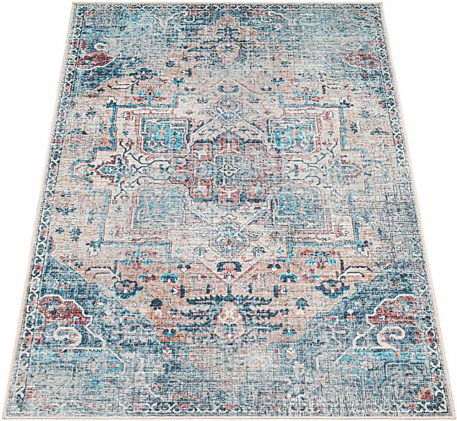 Paco Home Teppich »Lyon 332«, rechteckig, 4 mm Höhe, Kurzflor, Orient-Optik günstig online kaufen
