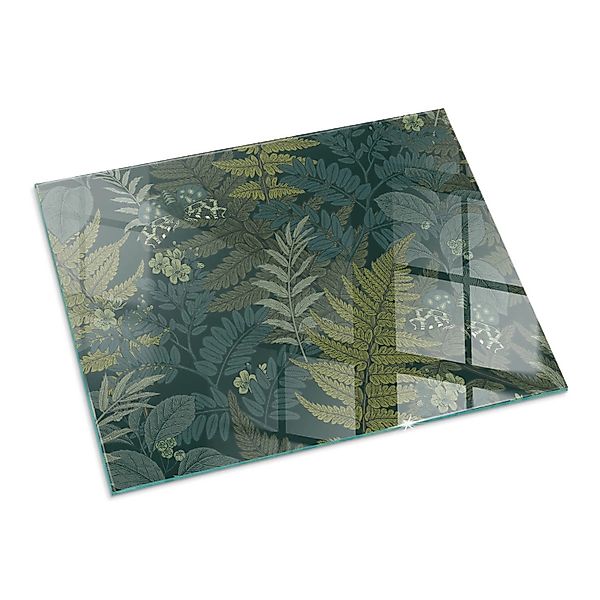 Tulup Glasplatte für Kamin Pflanzenmotive mit Schmetterlingen Kaminofen Gla günstig online kaufen