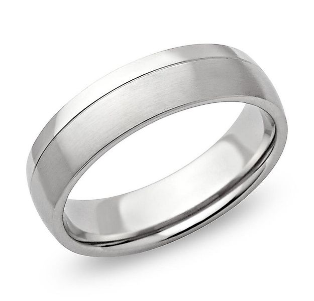 Unique Fingerring Matter Edelstahl Ring mit Glanzrille R9111 von Unique günstig online kaufen
