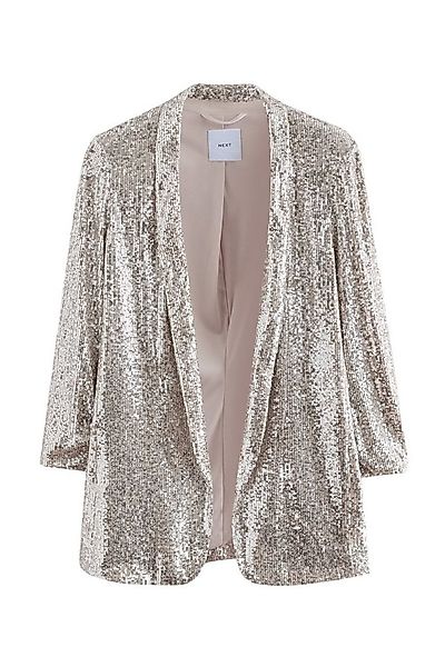 Next Jackenblazer Blazer mit gerafften Ärmeln und Pailletten (1-tlg) günstig online kaufen