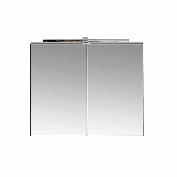 Spiegelschrank 80cm, LED-Beleuchtung, matt schwarz PUEBLA-56-BLACK günstig online kaufen