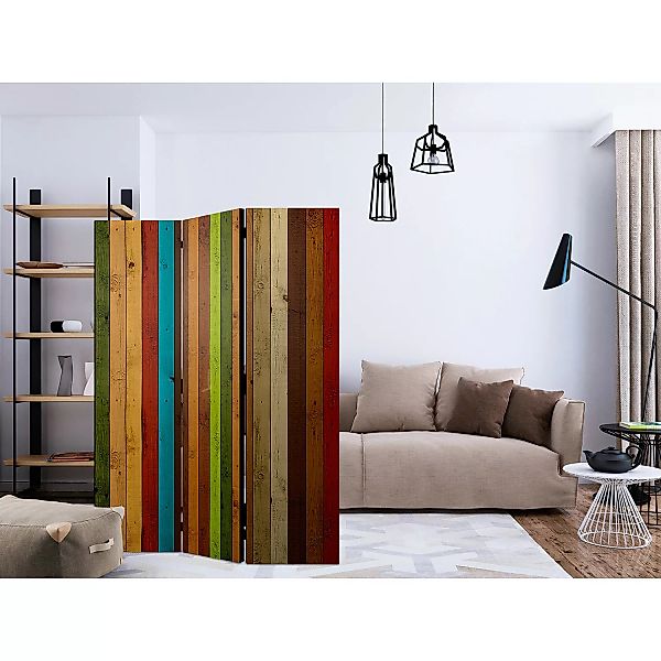 home24 Paravent Wooden Rainbow günstig online kaufen