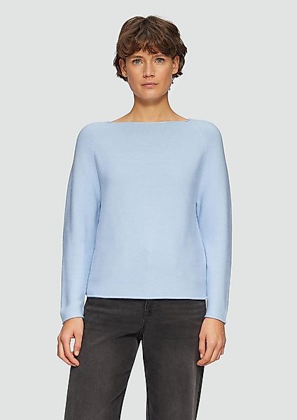 s.Oliver Longpullover Strickpullover Strickpullover mit U-Boot-Ausschnitt u günstig online kaufen