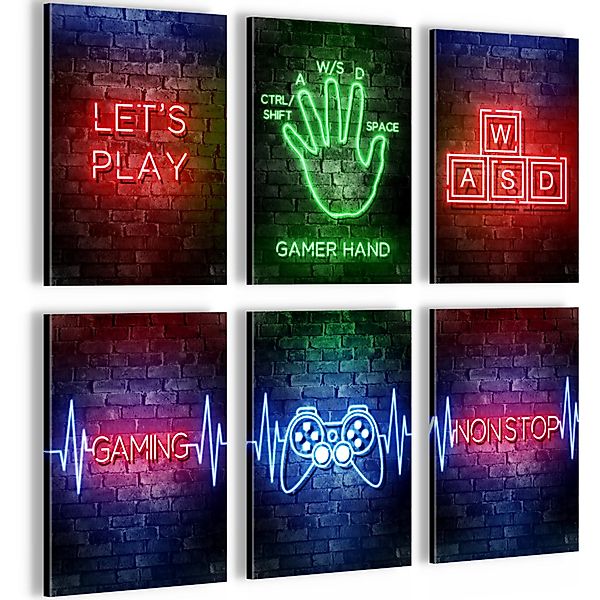 Novart Wandbild Gamer Spielkonsole Gaming 6 günstig online kaufen