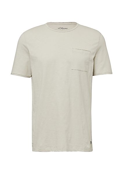 s.Oliver T-Shirt mit offenen Kanten günstig online kaufen