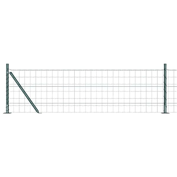 vidaXL Zaun mit Pfosten Grün 0,6 x 10 m Stahl und PVC 3350826 günstig online kaufen