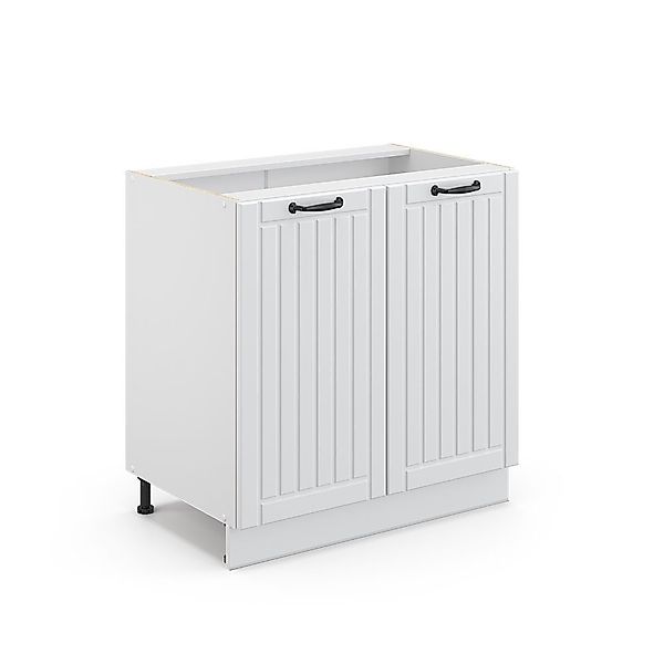 Vicco Midischrank Fame-Line, Weiß Landhaus/Weiß, 80x81.6cm günstig online kaufen