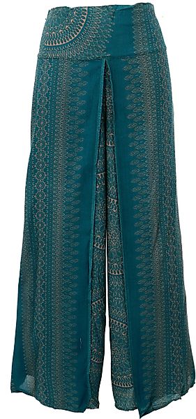 Guru-Shop Relaxhose Palazzohose, offene Boho Sommerhose, günstig online kaufen