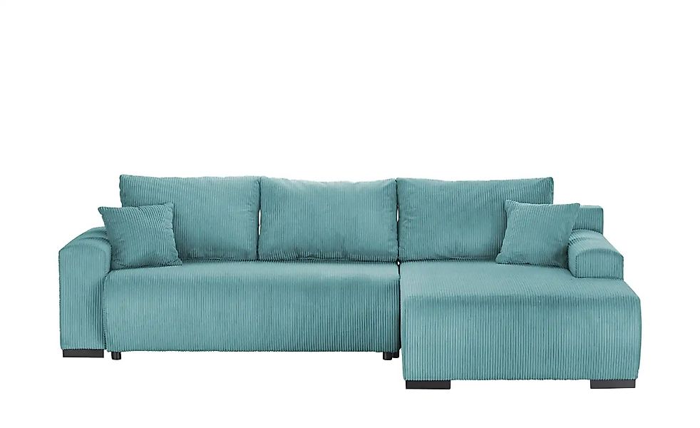 smart Ecksofa  Nelly ¦ türkis/petrol ¦ Maße (cm): B: 270 H: 85 T: 185.0 Pol günstig online kaufen