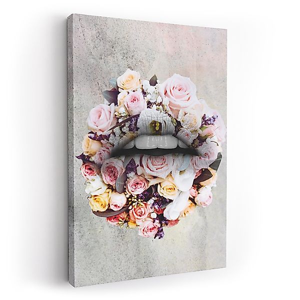 ArtMind XXL-Wandbild BLUMEN - LIPPEN, Premium günstig online kaufen