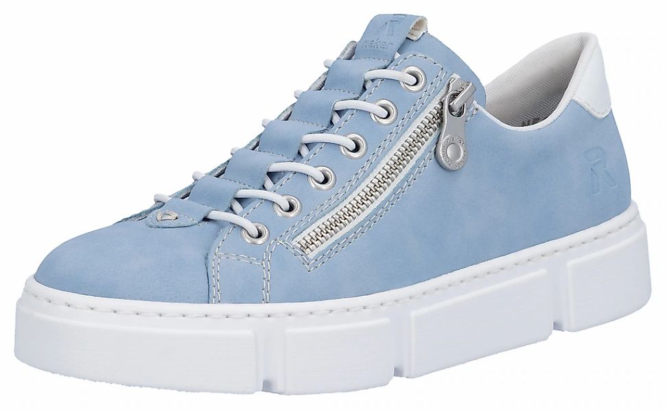 Rieker Slip-On Sneaker mit Reißverschluss außen, Freizeitschuh, Halbschuh, günstig online kaufen
