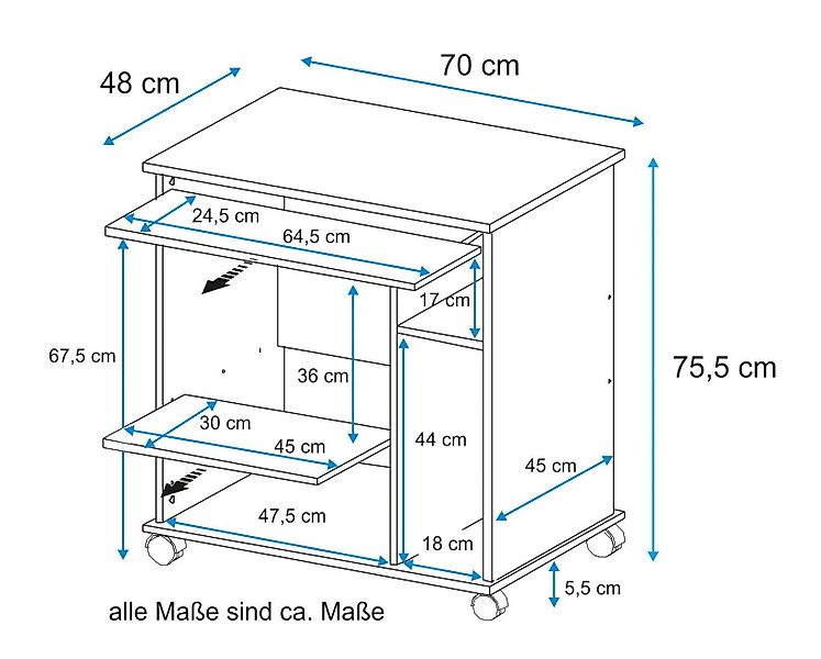 VOGL Möbelfabrik Computertisch Compi, Home Office günstig online kaufen