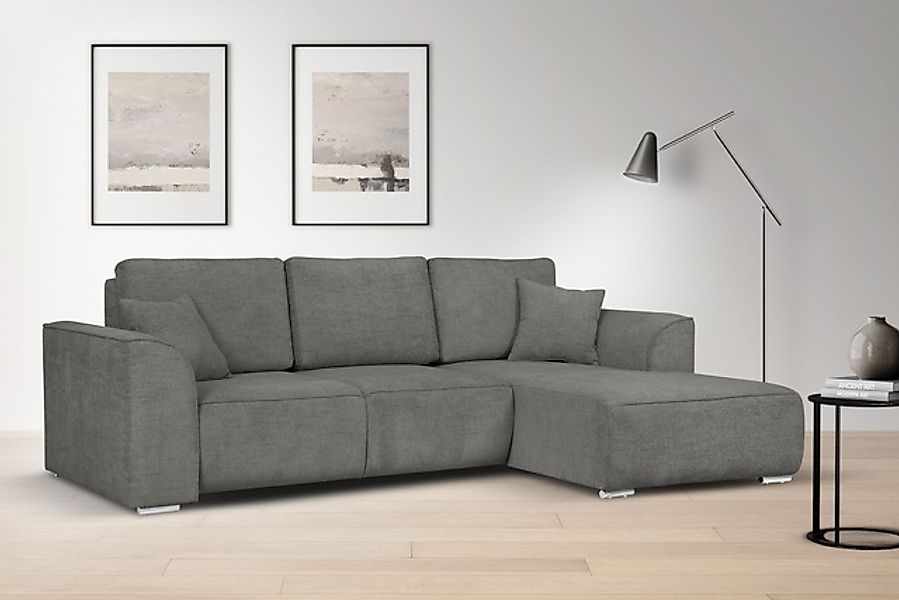 OTTO home Ecksofa »BEATRICE optionale Schlafsofa mit Bettkasten, B/T/H: 265 günstig online kaufen