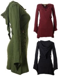 Vishes Zipfelkleid Elfenkleid mit Zipfelkapuze Bändern günstig online kaufen