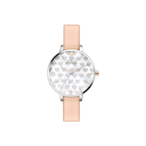 s.Oliver Quarzuhr s.Oliver Armbanduhr mit Lederarmband günstig online kaufen