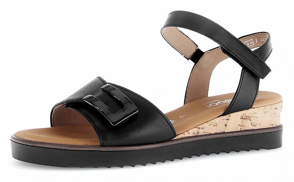Gabor GENUA Keilsandalette, Riemchensandale, Komfortschuh, Sommerschuh, Sch günstig online kaufen