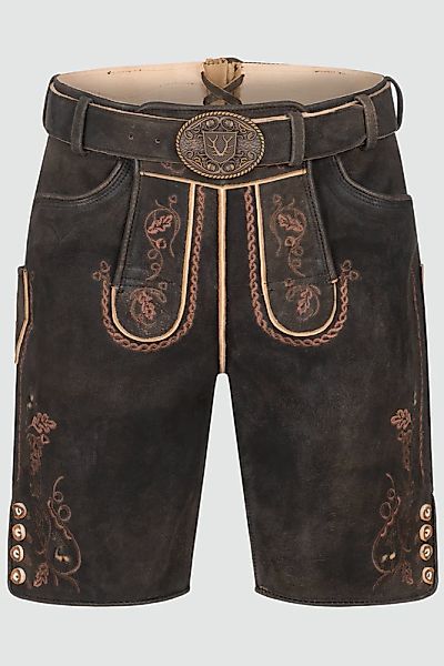 Lederhose Terence mit Gürtel günstig online kaufen