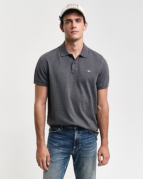 Gant Poloshirt REG SHIELD SS PIQUE POLO mit Logo und Flachstrickkragen 100% günstig online kaufen