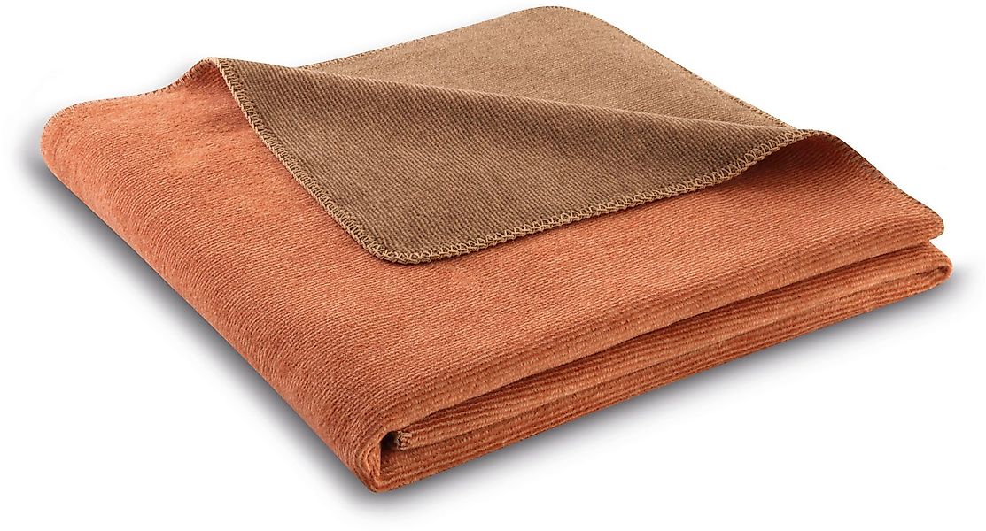 Wohndecke Melange Doubleface, Biederlack, mit geketteltem günstig online kaufen