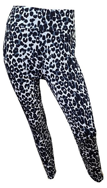 Einkaufszauber Leggings Modische Leggings Leopard schwarzweiß- Leopardenmus günstig online kaufen