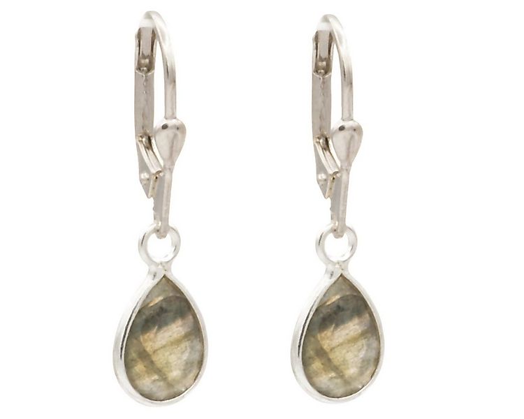 Bella Carina Paar Ohrhänger Ohrringe mit Labradorit, Brisur Haken 925 Silbe günstig online kaufen