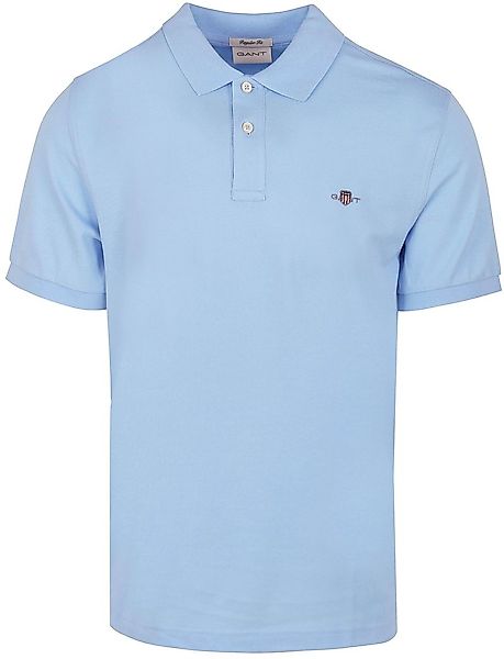 Gant Shield Piqué Poloshirt Hellblau - Größe XXL günstig online kaufen
